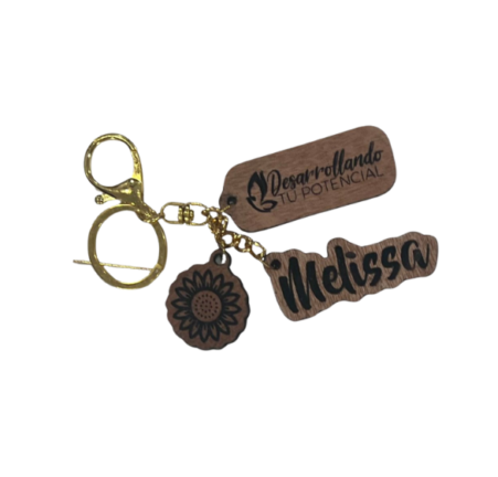 Llavero - Dije de madera personalizado